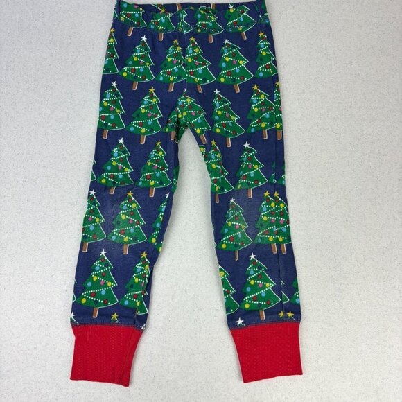 Mini Boden Glow in the Dark Christmas Tree Long John Pajamas 3 - Picture 6 of 9